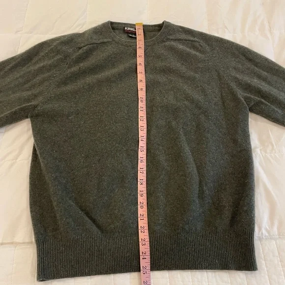 Kirkland Forest Green Cashmere Sweater Size Small - Picture 7 of 9